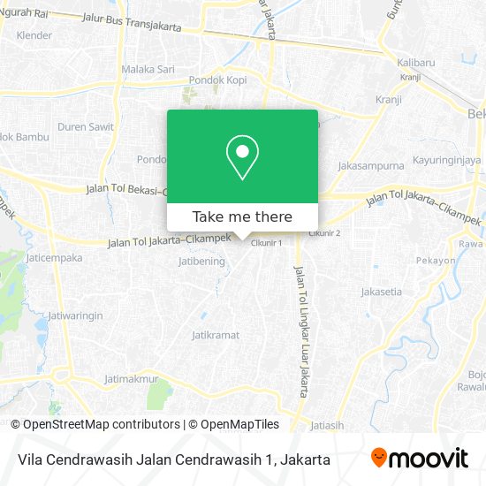 Vila Cendrawasih Jalan Cendrawasih 1 map