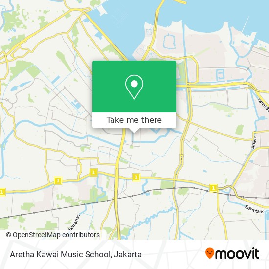 Aretha Kawai Music School map