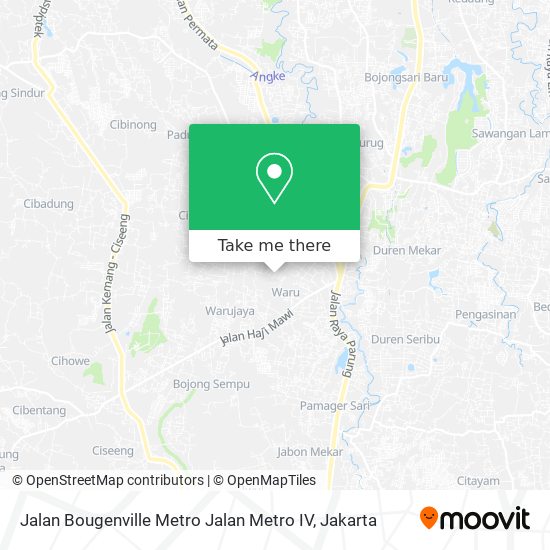 Jalan Bougenville Metro Jalan Metro IV map