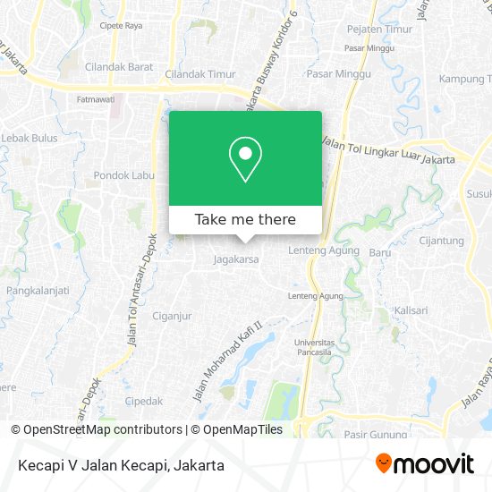 Kecapi V Jalan Kecapi map
