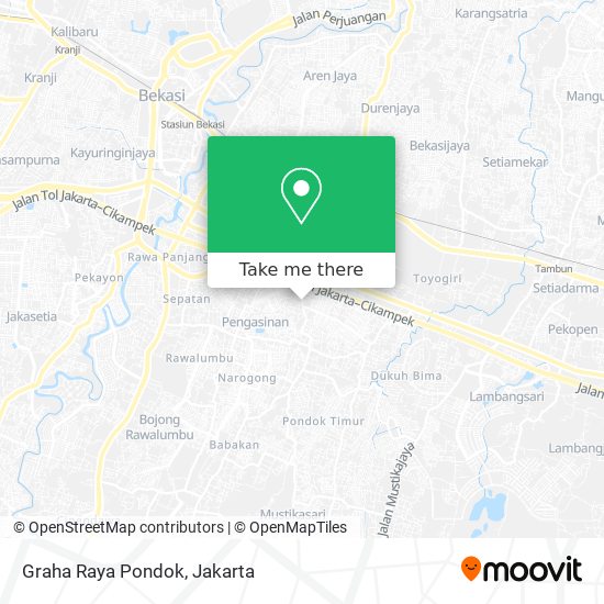 Graha Raya Pondok map