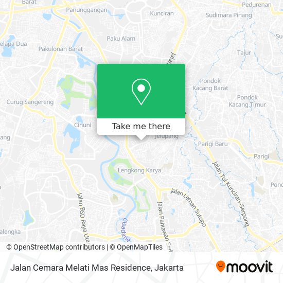 Jalan Cemara Melati Mas Residence map