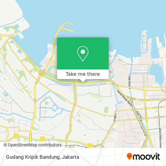 Gudang Kripik Bandung map