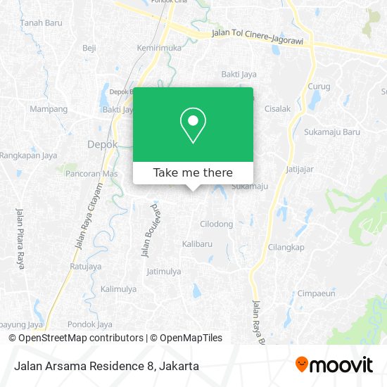 Jalan Arsama Residence 8 map