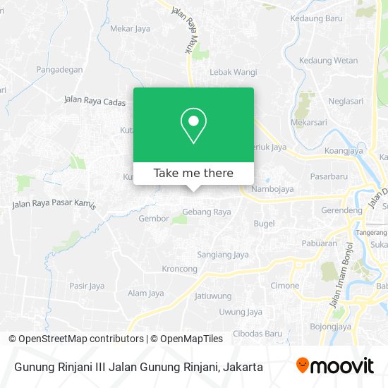 Gunung Rinjani III Jalan Gunung Rinjani map