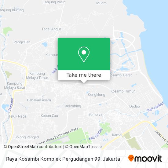 Raya Kosambi Komplek Pergudangan 99 map