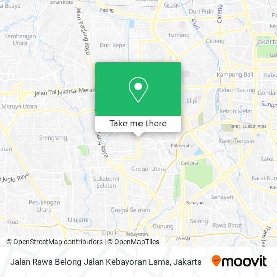 Jalan Rawa Belong Jalan Kebayoran Lama map