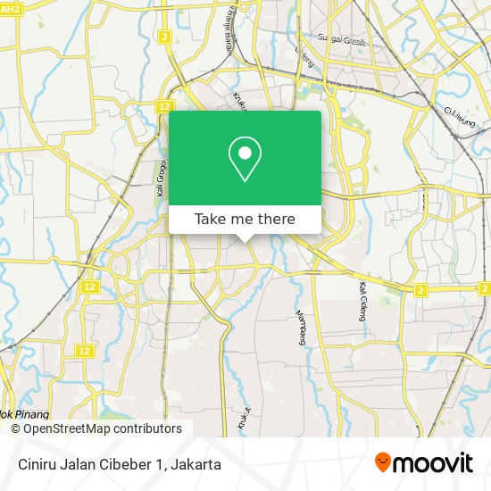 Ciniru Jalan Cibeber 1 map