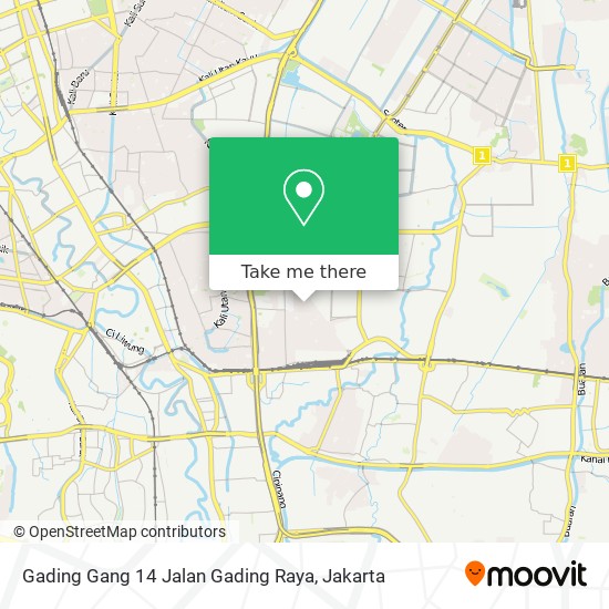 Gading Gang 14 Jalan Gading Raya map