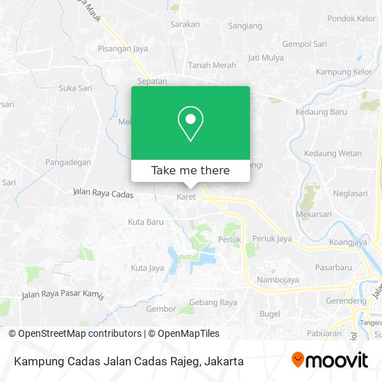 Kampung Cadas Jalan Cadas Rajeg map