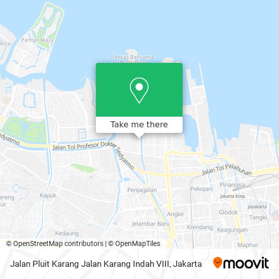 Jalan Pluit Karang Jalan Karang Indah VIII map