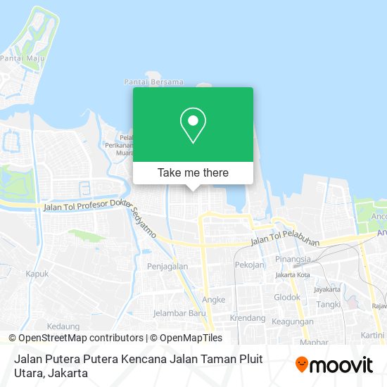 Jalan Putera Putera Kencana Jalan Taman Pluit Utara map