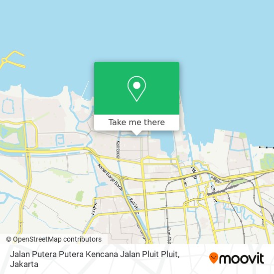 Jalan Putera Putera Kencana Jalan Pluit Pluit map