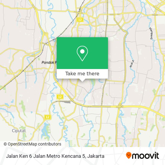 Jalan Ken 6 Jalan Metro Kencana 5 map