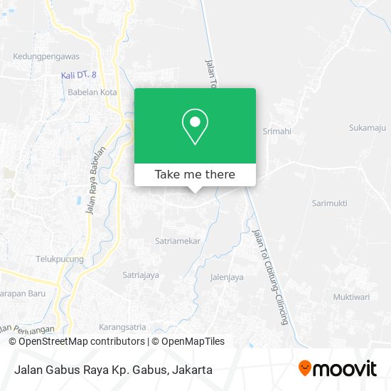 Jalan Gabus Raya Kp. Gabus map