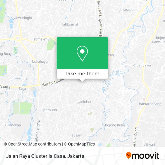 Jalan Raya Cluster la Casa map