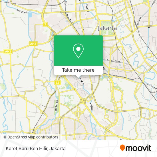 Karet Baru Ben Hilir map