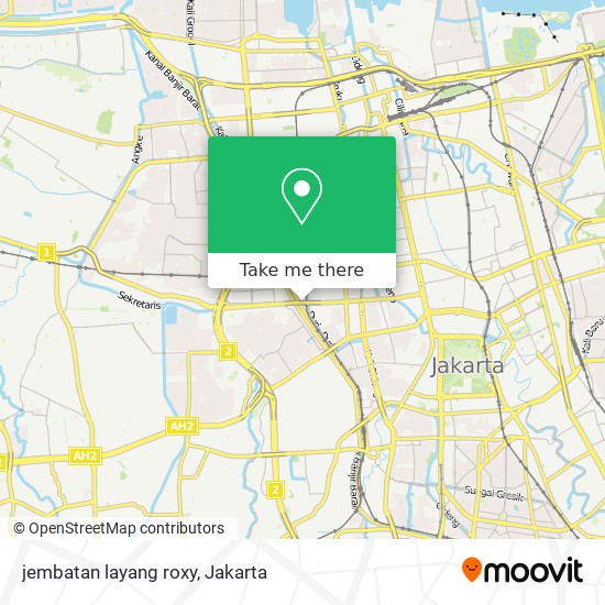 jembatan layang roxy map