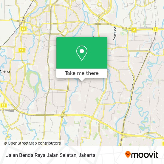 Jalan Benda Raya Jalan Selatan map