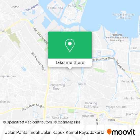 Jalan Pantai Indah Jalan Kapuk Kamal Raya map