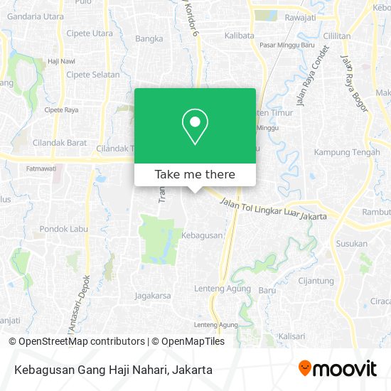 Kebagusan Gang Haji Nahari map