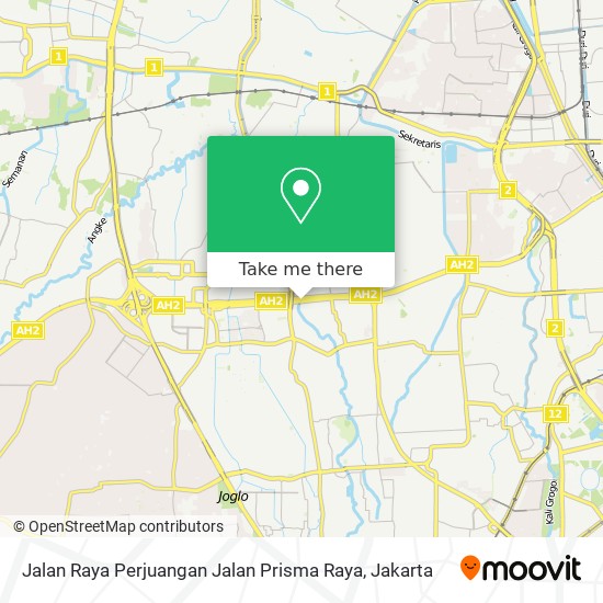 Jalan Raya Perjuangan Jalan Prisma Raya map