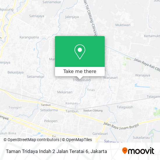 Taman Tridaya Indah 2 Jalan Teratai 6 map