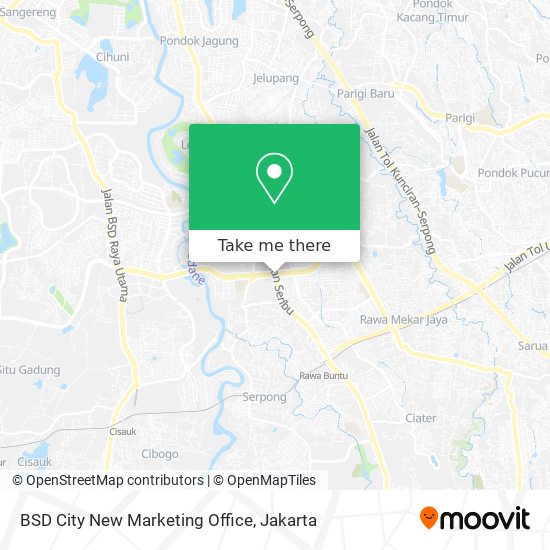 BSD City New Marketing Office map