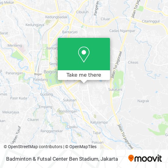 Badminton & Futsal Center Ben Stadium map