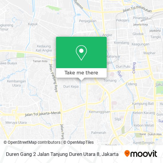 Duren Gang 2 Jalan Tanjung Duren Utara 8 map