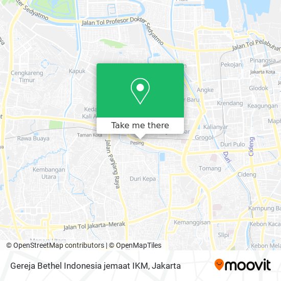 Gereja Bethel Indonesia jemaat IKM map