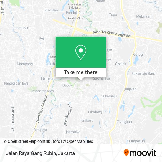 Jalan Raya Gang Rubin map