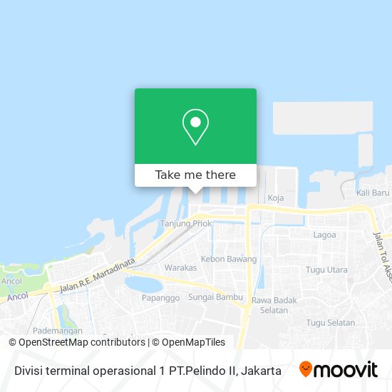 Divisi terminal operasional 1 PT.Pelindo II map