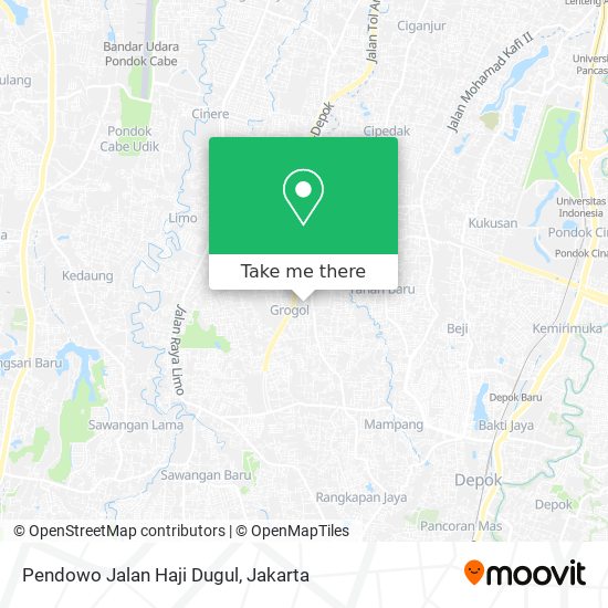 Pendowo Jalan Haji Dugul map