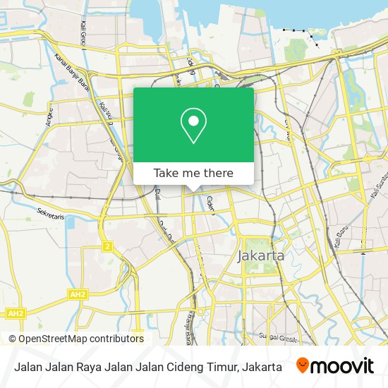 Jalan Jalan Raya Jalan Jalan Cideng Timur map