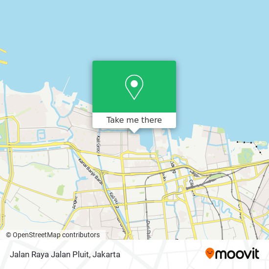 Jalan Raya Jalan Pluit map