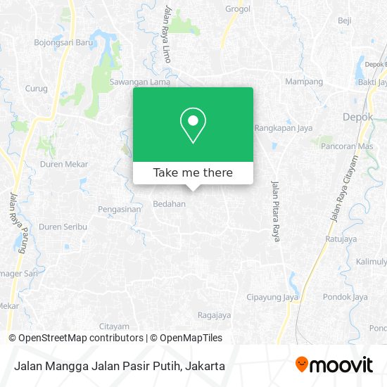 Jalan Mangga Jalan Pasir Putih map