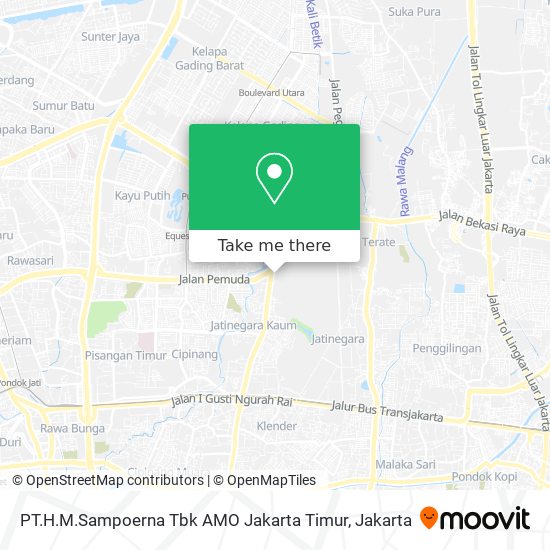 PT.H.M.Sampoerna Tbk AMO Jakarta Timur map