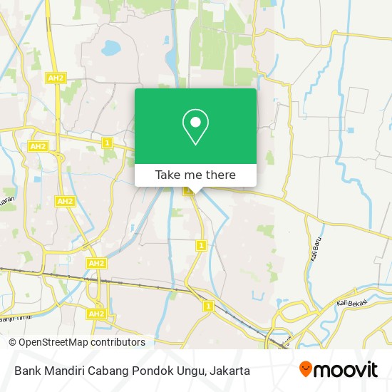 Bank Mandiri Cabang Pondok Ungu map