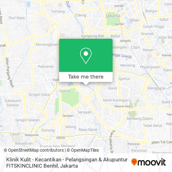 Klinik Kulit - Kecantikan - Pelangsingan & Akupuntur FITSKINCLINIC Benhil map