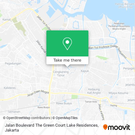 Jalan Boulevard The Green Court Lake Residences map