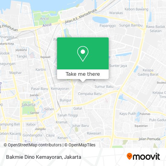 Bakmie Dino Kemayoran map