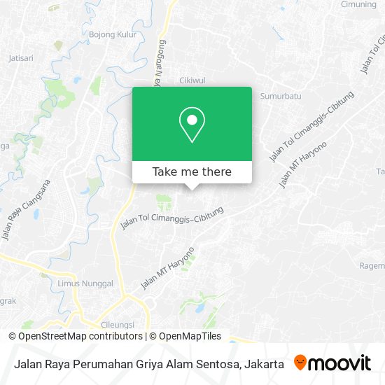 Jalan Raya Perumahan Griya Alam Sentosa map