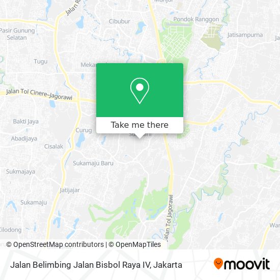 Jalan Belimbing Jalan Bisbol Raya IV map