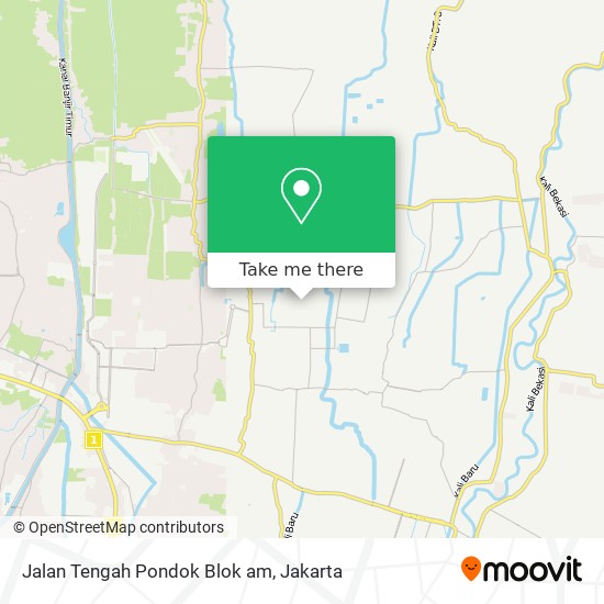 Jalan Tengah Pondok Blok am map