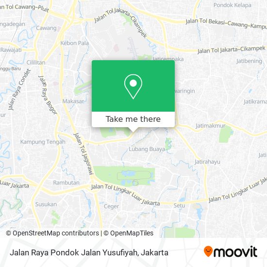 Jalan Raya Pondok Jalan Yusufiyah map