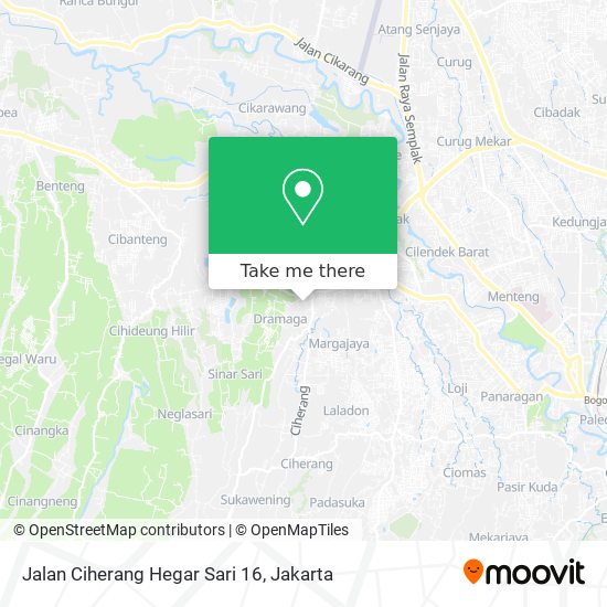 Jalan Ciherang Hegar Sari 16 map