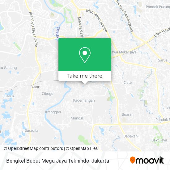 Bengkel Bubut Mega Jaya Teknindo map