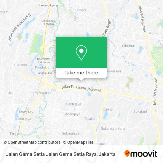 Jalan Gama Setia Jalan Gema Setia Raya map