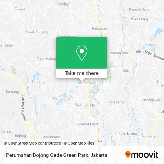 Perumahan Bojong Gede Green Park map